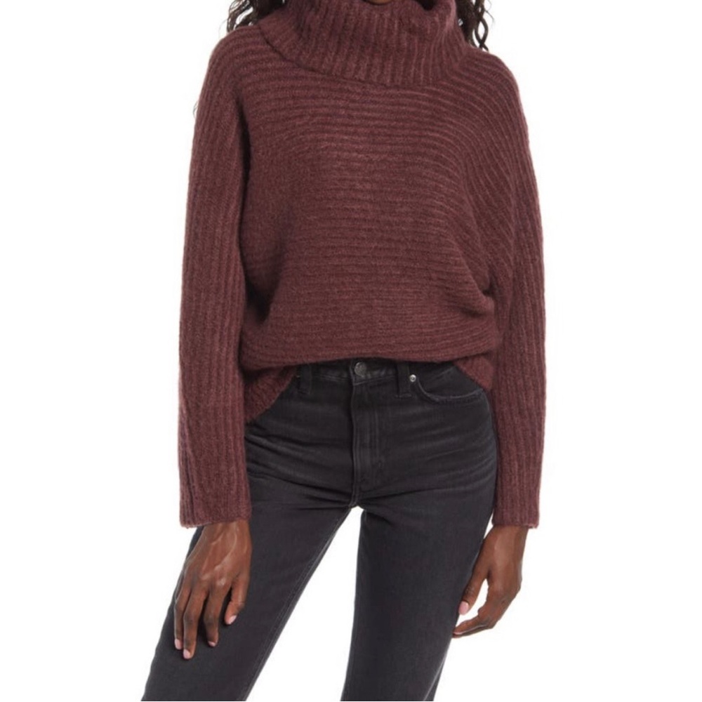 LEITH Women’s Cozy Neck Dolman Thick Sweater Size Small NWT